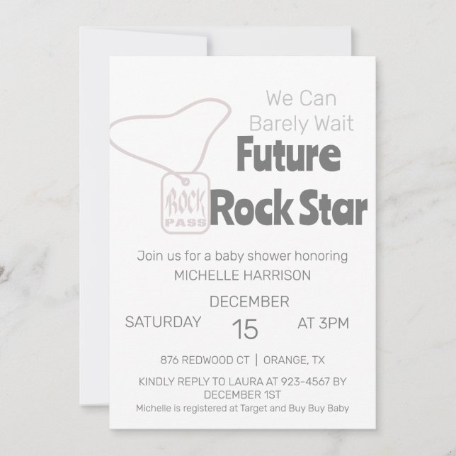 Convites Podemos Esperar Chá de fraldas Neutro De Gênero In (Frente)