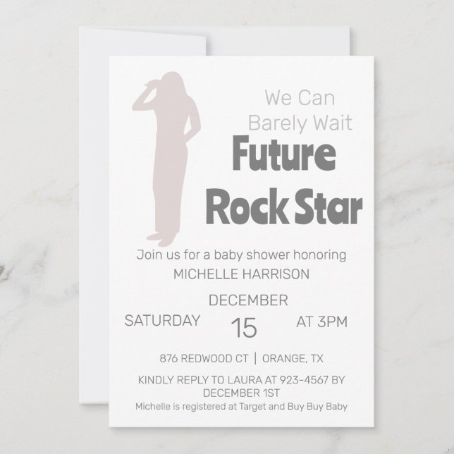 Convites Podemos Esperar Chá de fraldas Neutro De Gênero In (Frente)