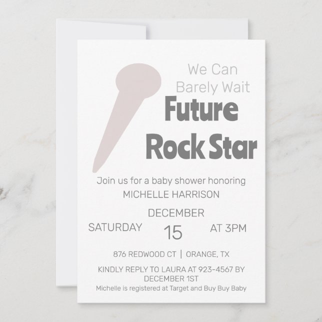 Convites Podemos Esperar Chá de fraldas Neutro De Gênero In (Frente)