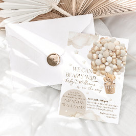 Convites Podemos Esperar Chá de fraldas neutro por gênero