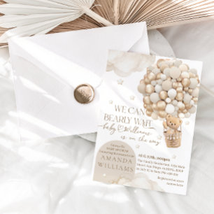 Convites Podemos Esperar Chá de fraldas neutro por gênero