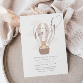 Convites Podemos Esperar. | Chá de fraldas rosa suave