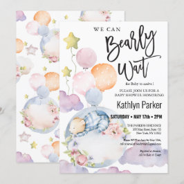 Convites Podemos Esperar, Garoto, Chá de fraldas De Urso.