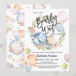 Convites Podemos Esperar, Garoto, Chá de fraldas De Urso.