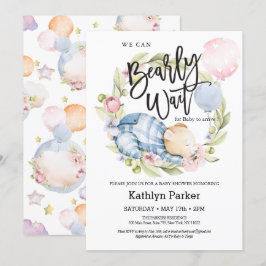 Convites Podemos Esperar, Garoto, Chá de fraldas De Urso.