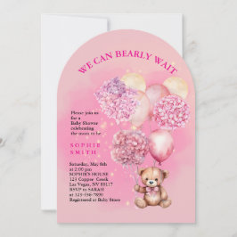 Convites Podemos esperar muito chá de fraldas de hydrangea