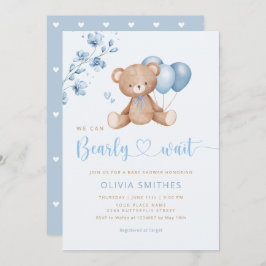 Convites Podemos Esperar O Chá de fraldas Do Urso De Teddy