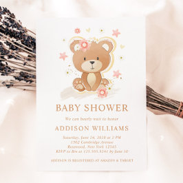 Convites Podemos Esperar O Chá de fraldas Do Urso De Teddy