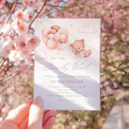 Convites Podemos Esperar O Chá de fraldas Do Urso De Teddy