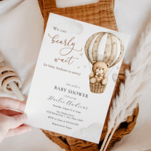 Convites Podemos Esperar O Chá de fraldas Do Urso De Teddy