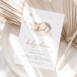 Convites Podemos mal esperar Urso de pelúcia no chuveiro de