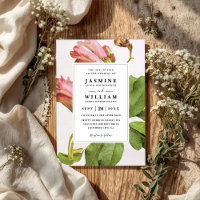 Poesia Botânica Floral Rústica Casamento Código QR