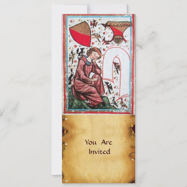 CONVITES POETA NO JARDIM DE PÁSSAROS (Frente)