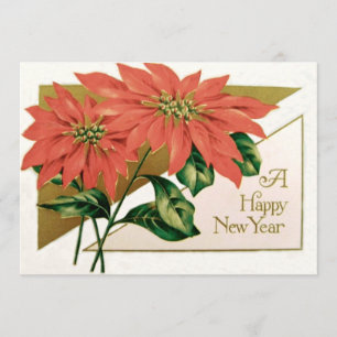 Convites Poinsettia Christmas Flower