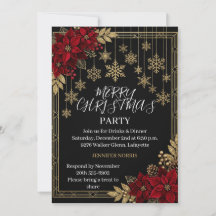 Poinsettia Floral Chris Elegante e Moderno