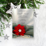 Convites Poinsettia Pearls Posto Verde de inverno Casado Br<br><div class="desc">Convidem convidados para comemorar a noiva e noiva recém-casada na manhã seguinte à cerimônia de casamento com a elegante Poinsettia Vermelha e Pérolas Brancas no Posto Green Winter Wedding Brunch Invitation. Este inverno festivo e personalizado Após o Café da Manhã de Casamento ou o Convite de Luncheon apresenta uma fotografia...</div>