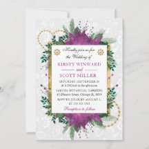 Poinsettia Puro e Casamento no inverno Dourado da 