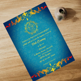 Convites Poite Janeu Upanayanam Hindu Sagrado Thread Floral