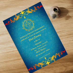 Convites Poite Janeu Upanayanam Hindu Sagrado Thread Floral