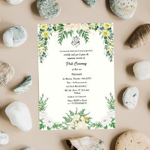 Convites Poite Janeu Upanayanam Hindu Sagrado Thread Floral