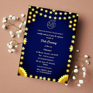 Convites Poite Janeu Upanayanam Hindu Sagrado Thread Floral