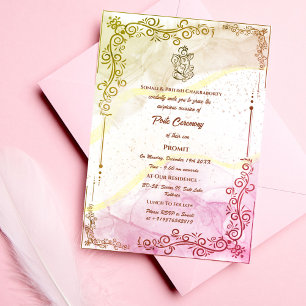 Convites Poite Janeu Upanayanam Hindu Sagrado Thread Floral