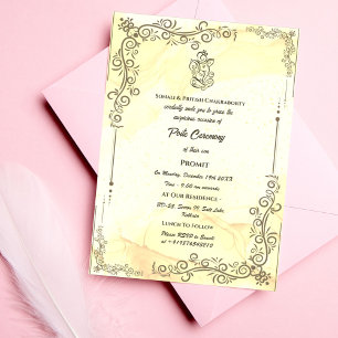 Convites Poite Janeu Upanayanam Hindu Sagrado Thread Floral