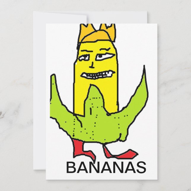 Convites Poke Banana (Frente)