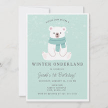 Polar Bear Winter Onederland primeiro aniversario