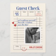 POLAROID Guest Check Save The Date