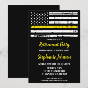 Convites Polícia 911 Retirada do Expedidor Linha Amarelo F