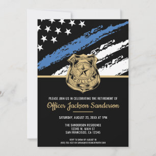 Convites Polícia da Força de Reforma da Polícia - Linha Azu