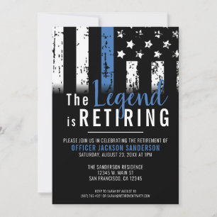 Convites Polícia da Polícia - Parte de Aposentadoria