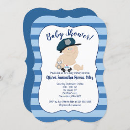 Convites Polícia de Bebê - Policial Lançado Convocação Mode