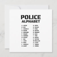 Polícia do Alfabeto Fonético