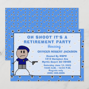 Convites Polícia Engraçada Atirem na Baixa