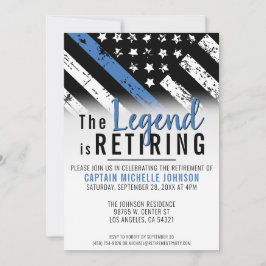 Convites Polícia Retimenta Fora de Sinalizador de Linha Azu