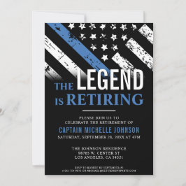 Convites Polícia Retimenta Fora de Sinalizador de Linha Azu