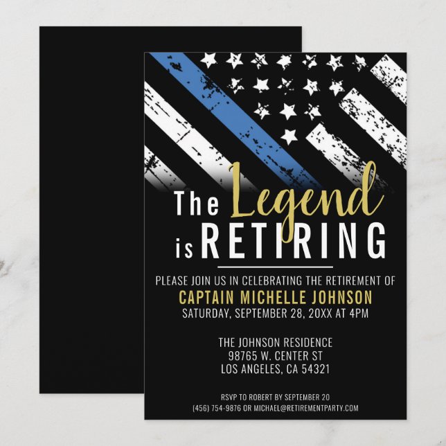 Convites Polícia Retimenta Imposição de Sinalizador de Linh (Frente/Verso)