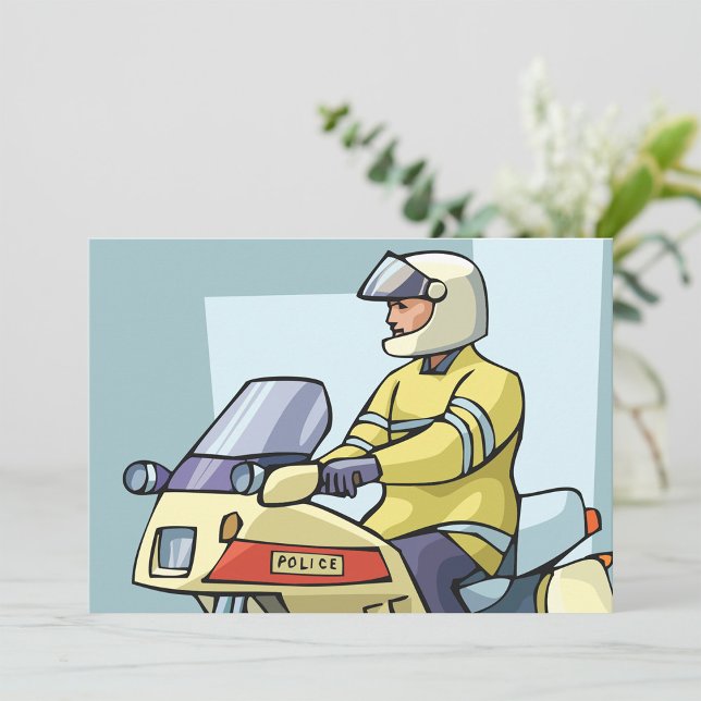 Convites Polícia Sobre Convidações De Moto (Criador carregado)