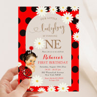 Polkadot Ladybug Daisy Brown Hairday