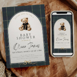 Convites Polo Baby Shower Invitation Preppy Baby Shower Tem