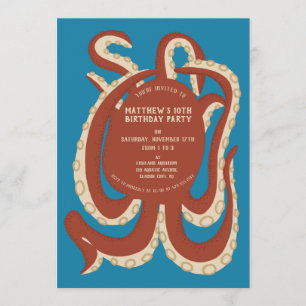 Convites Polvo Vermelho Brick sob o Partido do Mar