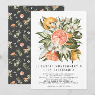 Convites Pomar de Citrinos Casamento Botânico Boho