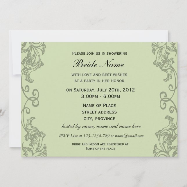 Convites Pomar em Blossom por Vincent van Gogh. (Frente)