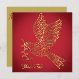 Convites Pomba de filigre elegante