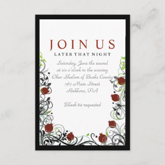 Convites Pomegranate Jewish Invitation Party Card