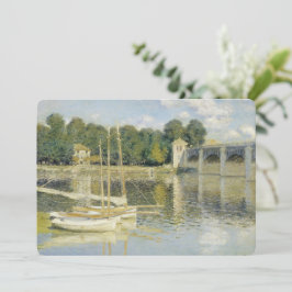 Convites Ponte Argenteuil de Claude Monet (1874)