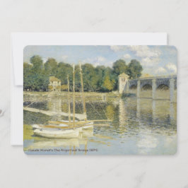Convites Ponte Argenteuil de Claude Monet (1874)