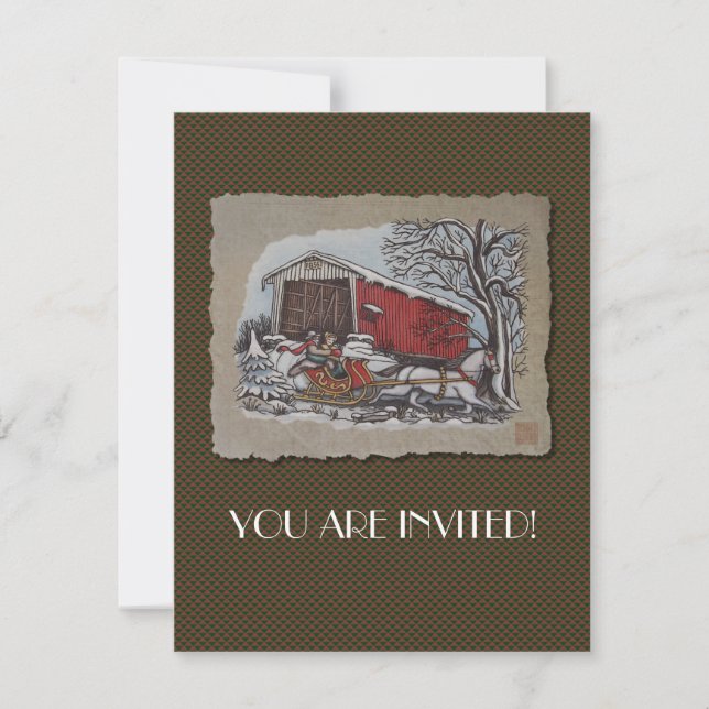 Convites Ponte coberta e altura (Frente)